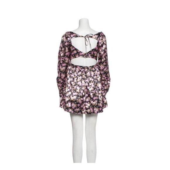 For Love & Lemons For Victorias Secret Floral Empire Waist Dress M $254 MSRP NWT - Picture 7 of 11